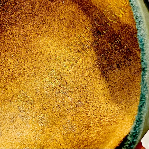 Birkenstock Arizona 2 strap buckle 2-tone brown green leather sandals EU37    WH - Picture 6 of 6